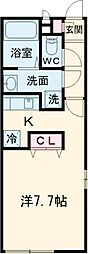 リブリ・ニュータウン 1Kの間取図画像
