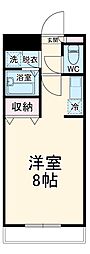 後関マンション2 1Kの間取図画像