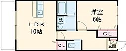 RiZソレイユ 1LDKの間取図画像
