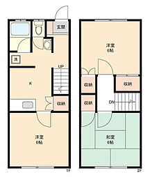 ハイツしらかば 3Kの間取図画像