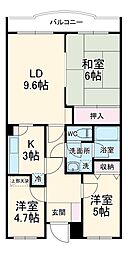 ステージ21A 3LDKの間取図画像