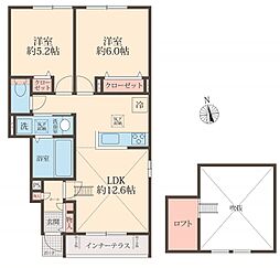 Belle Lead 2LDKの間取図画像