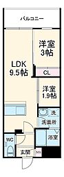 市川市東大和田2丁目マンション 1SLDKの間取図画像