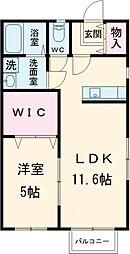 グラン・ラージ 1LDKの間取図画像