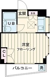 ヴィオラ目白 1Kの間取図画像
