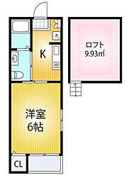 PRECIOUSARENA 1Kの間取図画像