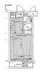 サンテミリオン目黒東山弐番館 1Kの間取図画像