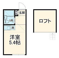 ユナイト小倉モッキンポット ワンルームの間取図画像