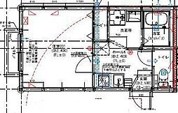 KASUKABE HIGASHI TERRACE 1Kの間取図画像