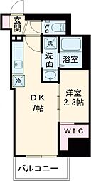 プロスタイルウェルス新小岩 1LDKの間取図画像