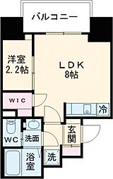プロスタイルウェルス新小岩 1LDKの間取図画像