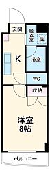 タウンライフ朝日が丘 1Kの間取図画像