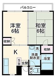 間取図画像 2K