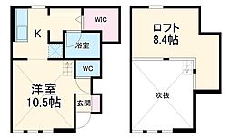 コレクション本郷 1Kの間取図画像