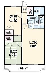 間取図画像 2LDK