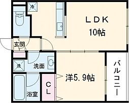 間取図画像 1LDK