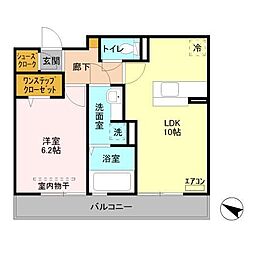 イルセレーナ 1LDKの間取図画像