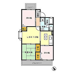 千葉都市モノレール みつわ台駅 徒歩6分の賃貸アパート 1階3LDKの間取り