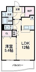JR横浜線 橋本駅 バス11分 城山相原界下車 徒歩2分の賃貸マンション 2階1LDKの間取り