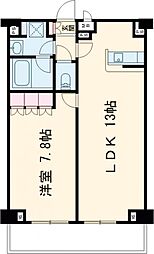 エスティメゾン代沢 1LDKの間取図画像