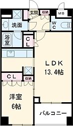SPACIA三軒茶屋弐番館 1LDKの間取図画像