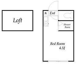 京急本線 京急川崎駅 徒歩26分の賃貸アパート 2階ワンルームの間取り