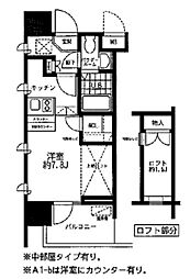 レジディア大森東 1Kの間取図画像