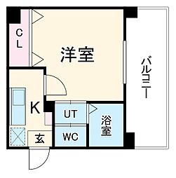 フジスター本郷マンション 1Kの間取図画像