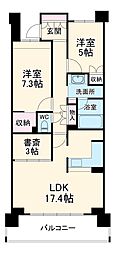 プライムメゾン富士見台 2SLDKの間取図画像