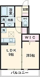 北総鉄道 新柴又駅 徒歩5分の賃貸アパート 1階1LDKの間取り