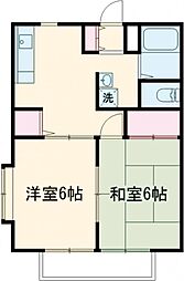 ＭＡハイツ 1階2DKの間取り