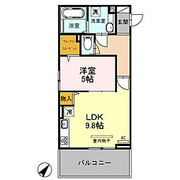 グラン・フィオーレ 3階1LDKの間取り