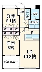 間取図画像 2LDK