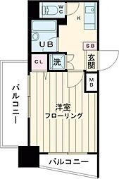 プロフ大塚 3階1Kの間取り