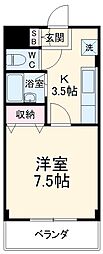 ヴェガ 1Kの間取図画像
