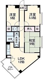 SCヒルズ稲毛 3LDKの間取図画像