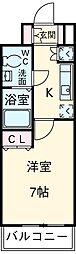KDXレジデンス立川 1Kの間取図画像