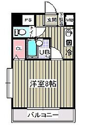 ウェルフェア富浜 1Kの間取図画像