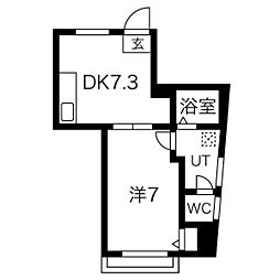 間取図画像 1DK
