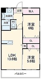 間取図画像 2LDK