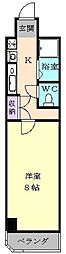 APEX覚王山 1Kの間取図画像