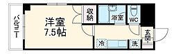 リリーパレスナルシマ3 1Kの間取図画像