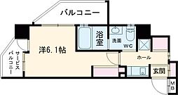 西武池袋線 中村橋駅 徒歩5分の賃貸マンション 5階1Kの間取り