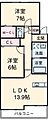 ラルゴ1階9.5万円