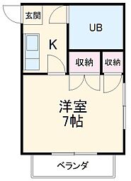 クオリティライフ慶 3階1Kの間取り