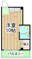 ル・松尾 3階ワンルームの間取り