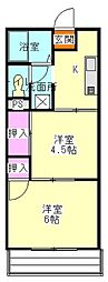 メゾン静 2Kの間取図画像
