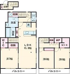 ステージクォリアップ経堂 1階3LDKの間取り