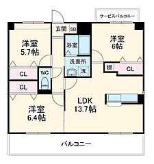 物件の間取り