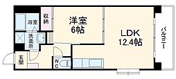 ノブリス港北 1LDKの間取図画像
